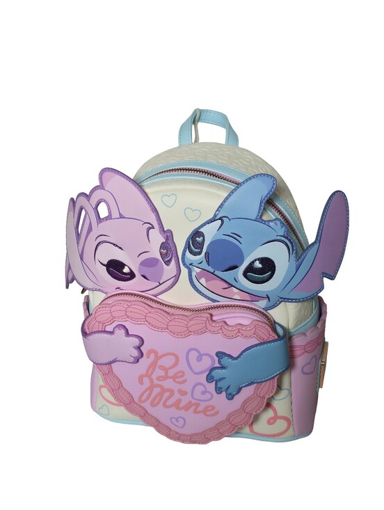 Loungefly Handbags - Loungefly Disney Stitch & Angel Be Mine Valentine's Mini Backpack NWT